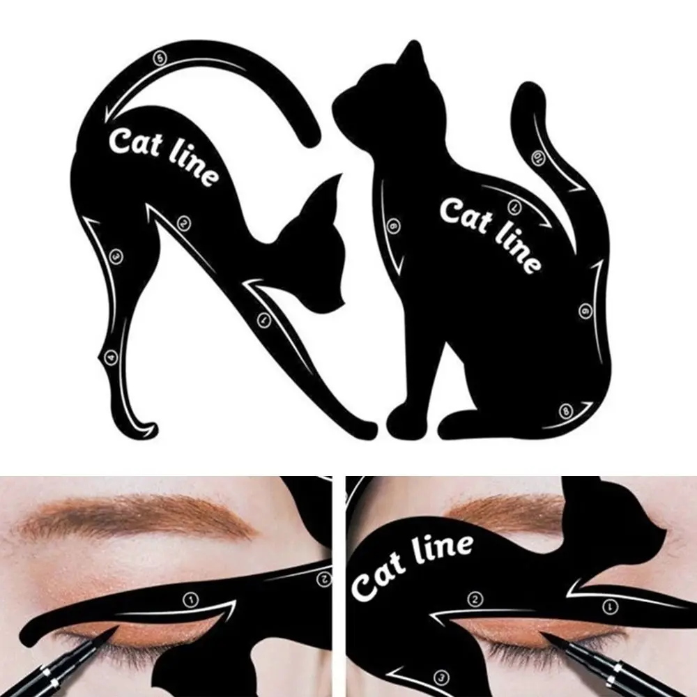 Werkzeuge Make-up Vorlage Kits Lidschatten Eyeliner Schablone Modelle Augenmalerei Schablonen Make-up Hilfswerkzeug Eyeliner Vorlage