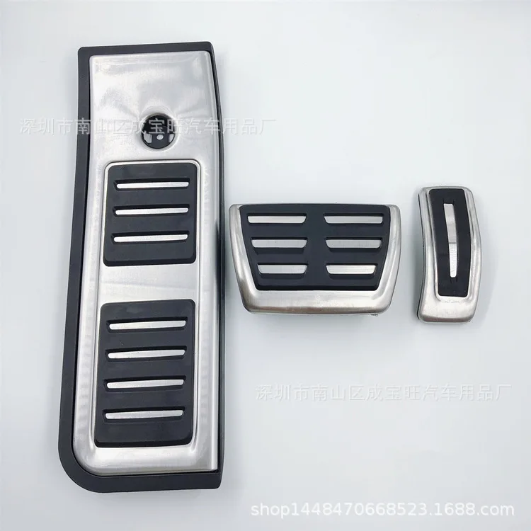 For 18 Audi A6l models, with throttle, brake, rest pedal, interior anti slip metal decorative pedal