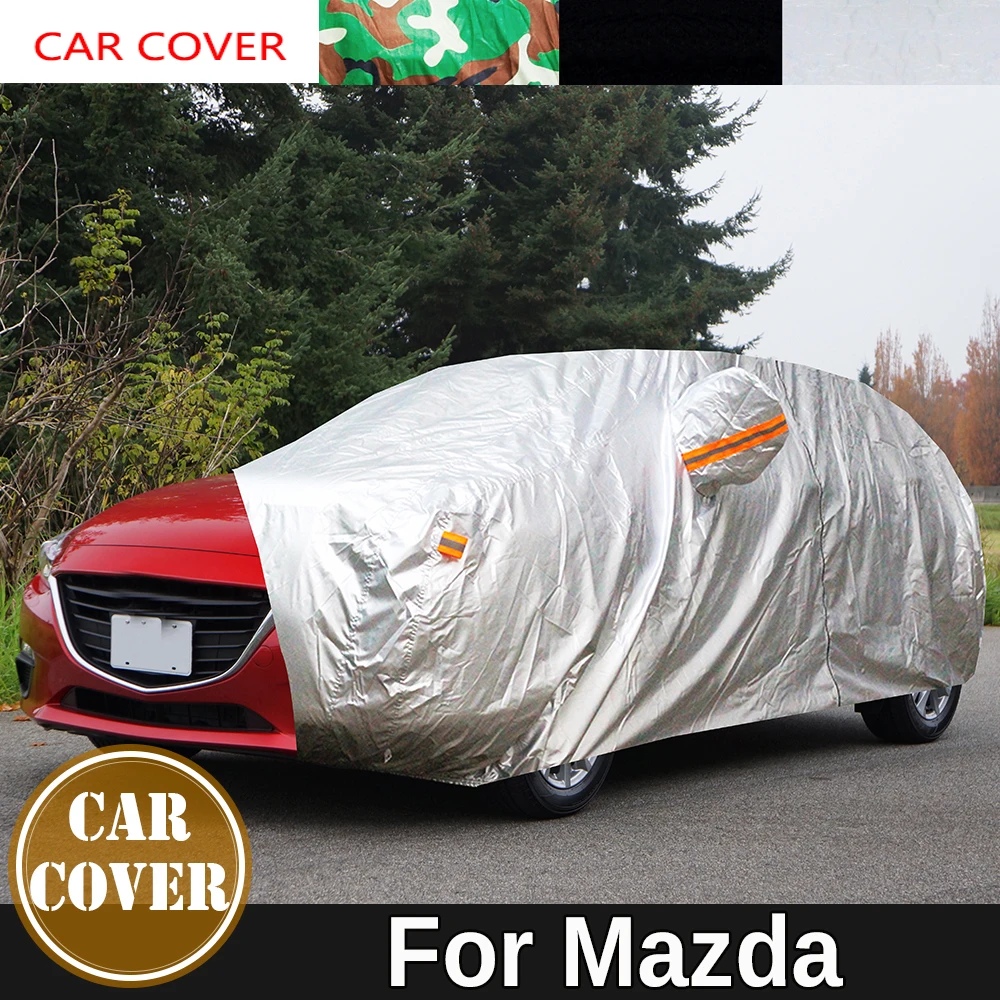 

Full Waterproof Car Cover For Mazda 3 626 8 Verisa Premacy MPV Demio Auto Outdoor Sun Anti-UV Rain Snow Resistant Cover