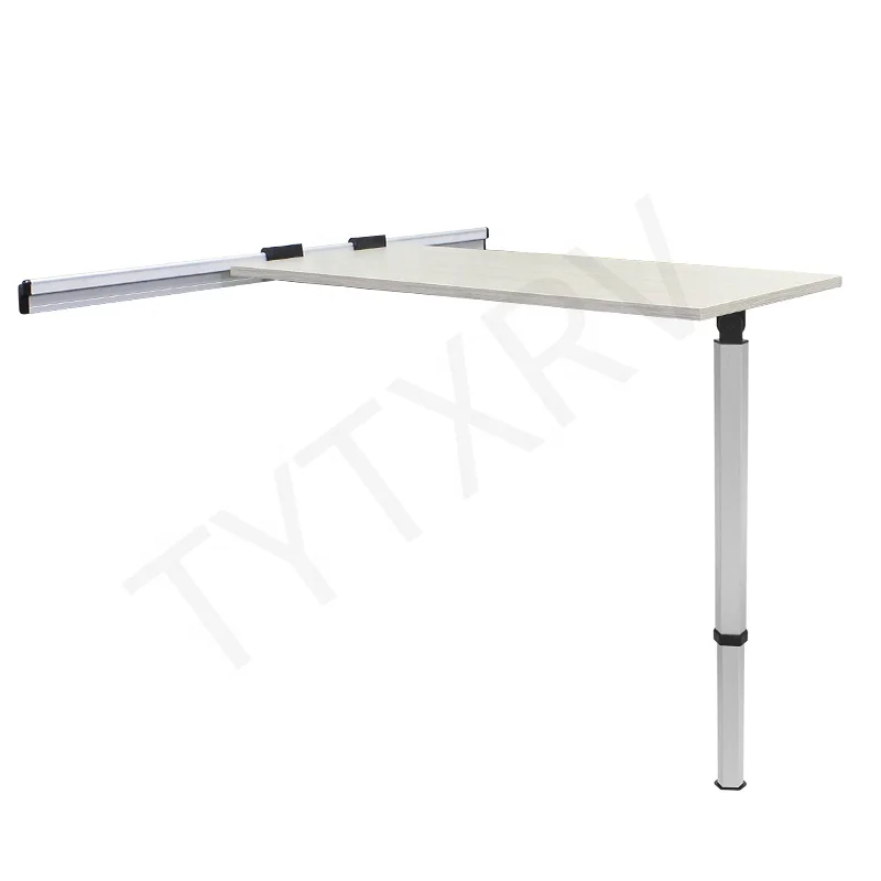 Acessórios OEM RV Material de liga de alumínio Ajustável para cima e para baixo Antioxidante Camper Dobrável Armazenamento Pernas de mesa RV