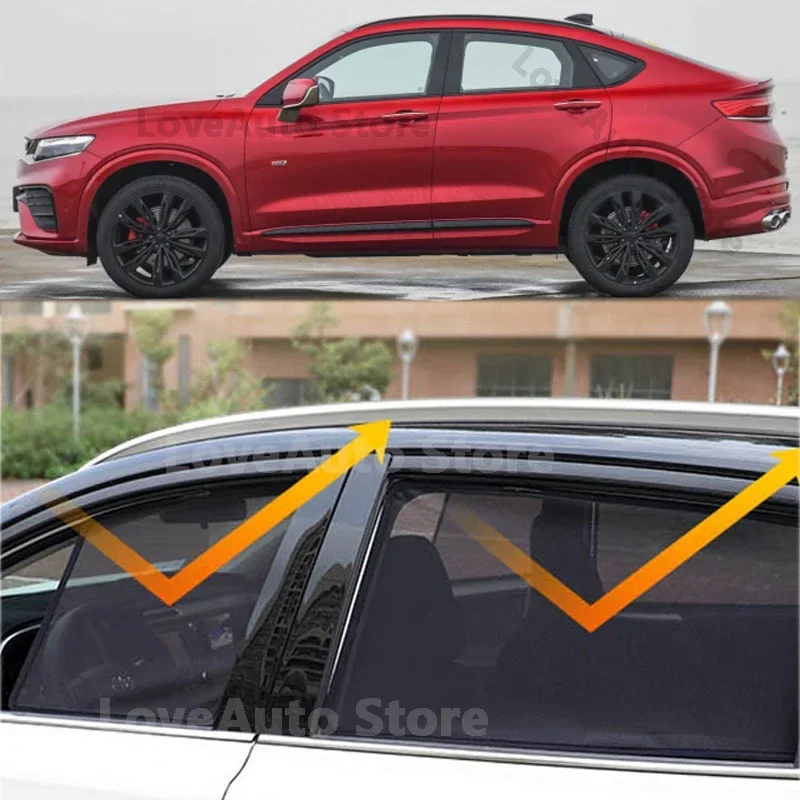 

For Geely PHEV FY11 Tugella 2019 2020 2021 Car Magnetic Sunshade Side Window Shade Mesh Curtains Visor UV Heat Protection Cover