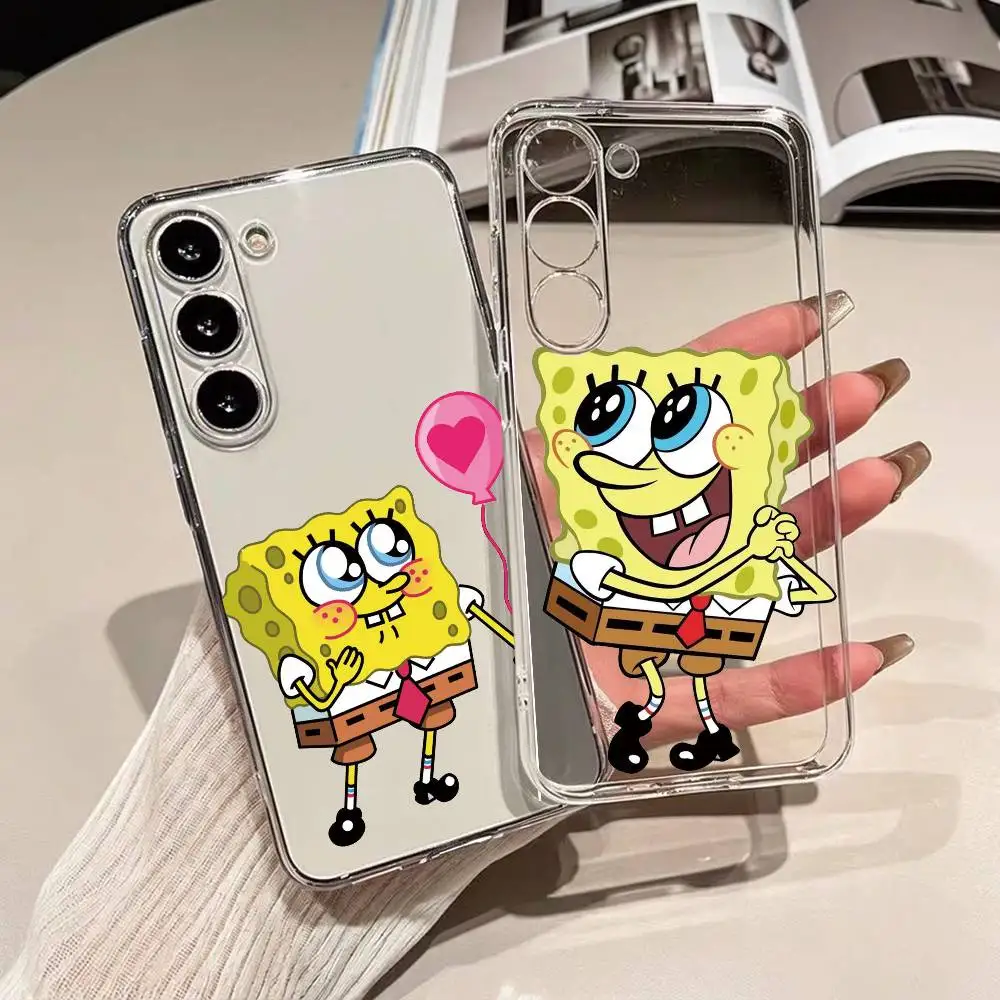 Animation S-Sponge Bob Phone Case Transparent Silicone Soft For SamsungA10,12,20,21S,30,31,40,50,51,52,70,71