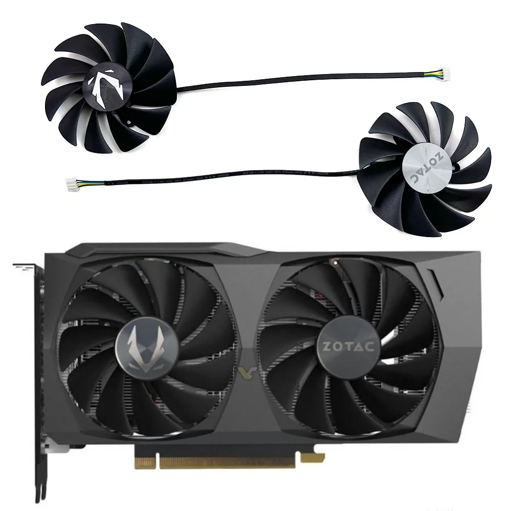 

NEW ZOTAC 88MM GA92S2U CF9015H12S RTX 3060 Twin Rand OC GPU FAN For ZOTAC RTX 3050 3060 TI Twin Rand OC Video card cooling fan