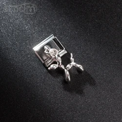 1pcs Popular Original Balloon Dog Charm Links Italian Charm Bracelet Fit 9mm Bracelet Stainless Steel Jewelry Making