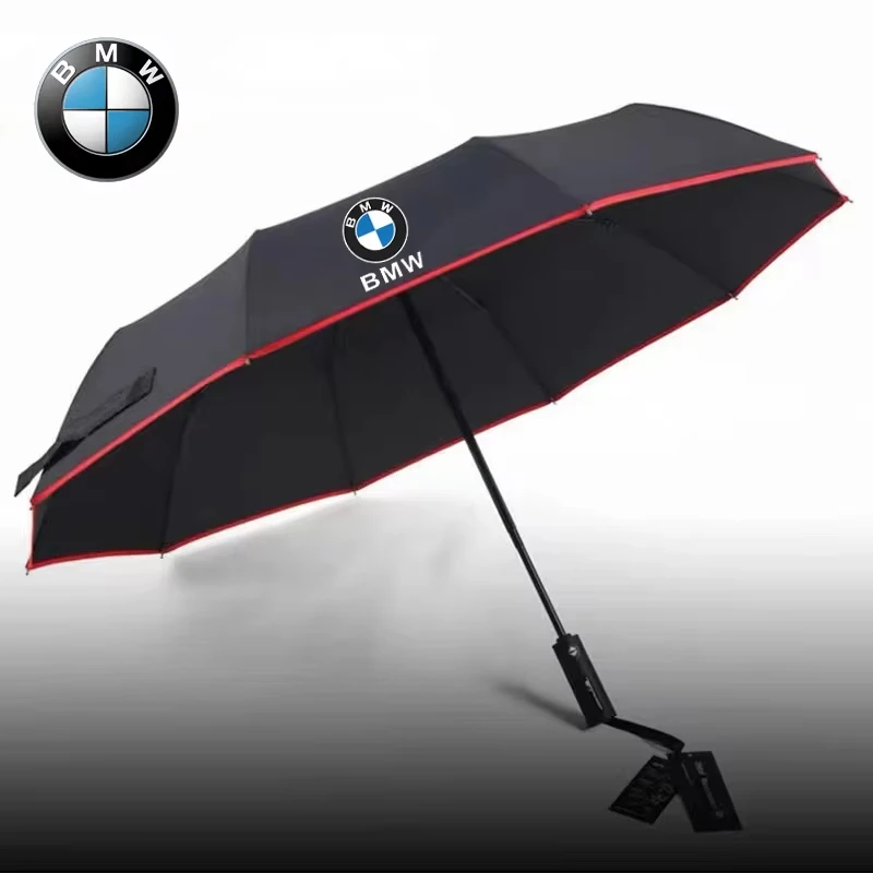 For BMW M X1 X3 X5 X7 E36 E39 E46 E60 E90 E91 E92 F10 F20 F30 F01 G20 M3 M4 M5 Car Automatic Folding Windproof Sunshade Umbrella