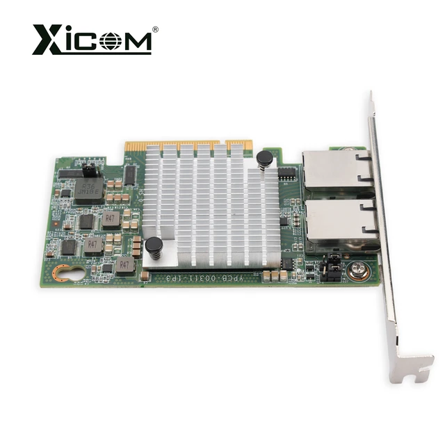 Karta sieciowa Ethernet 10G X540-T2, podwójny port miedziany RJ45, chipset PCIe x8, obsługa portów 10G, adapter rozszerzający dla Intel Synology NAS