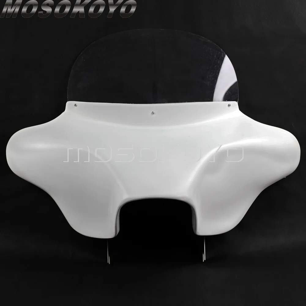 Motorcycle Fairing Batwing Windshield w/ Bracket For Harley Touring Road King FLHR 94-13 Custom Classic Anniversary Firefighter