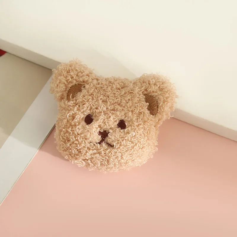 

Cotton Filled Steam Bear Plush Brooch Cute Doll Decor Accessories DIY Kids Garment Hat Scarf Embellishments