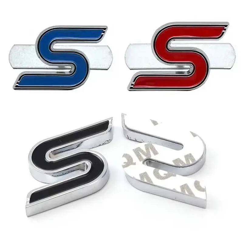 

Alloy Car Sticker Rear Tail Trunk Badge Side Decal for S Logo Mustang Kuga Mondeo Taurus Focus Explorer Ranger Fiesta