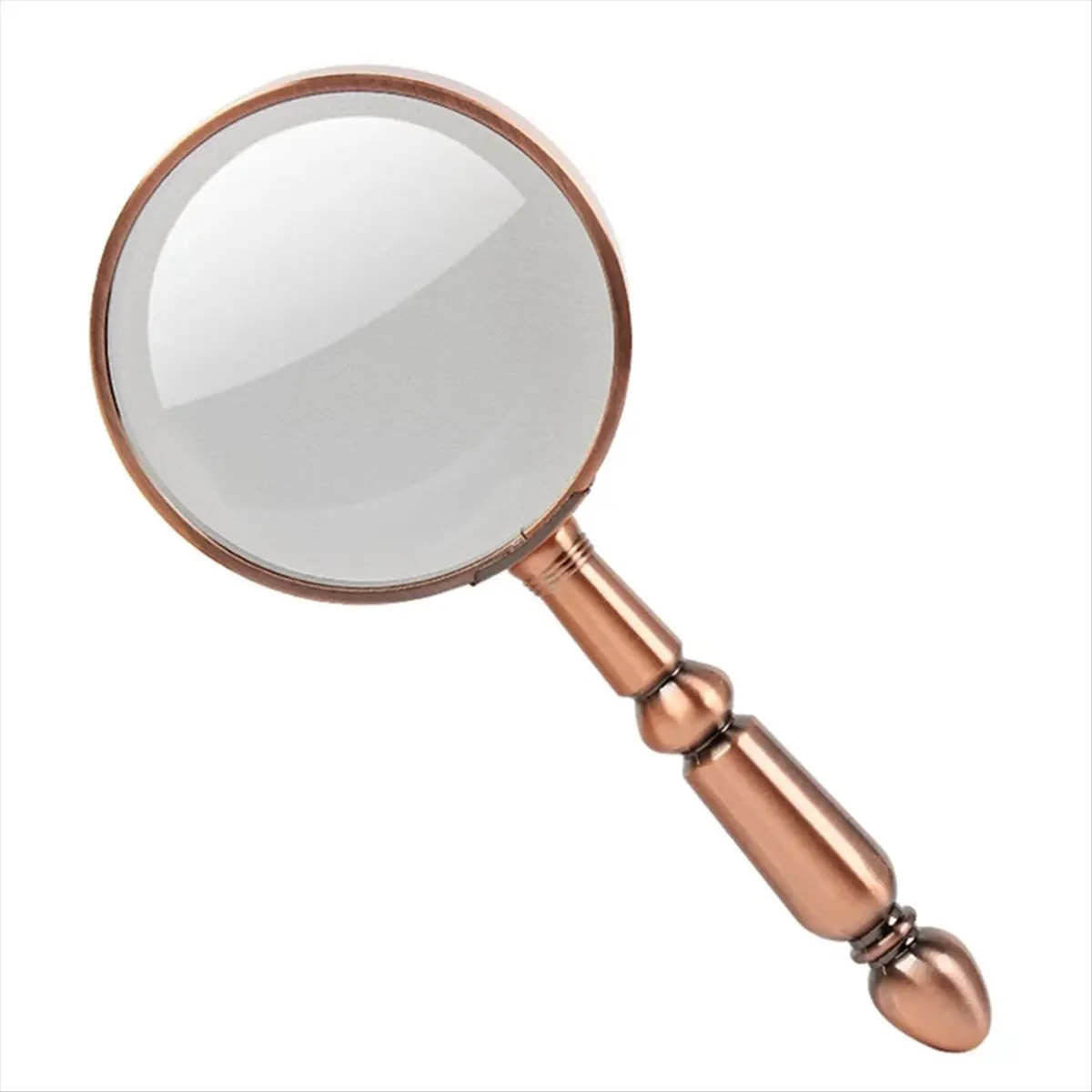 A95G 20X Portable Metal Magnifier Retro Portable Optical Magnifying Glass Repair Watch Jewelry Loupe Antique Handle Magnifier