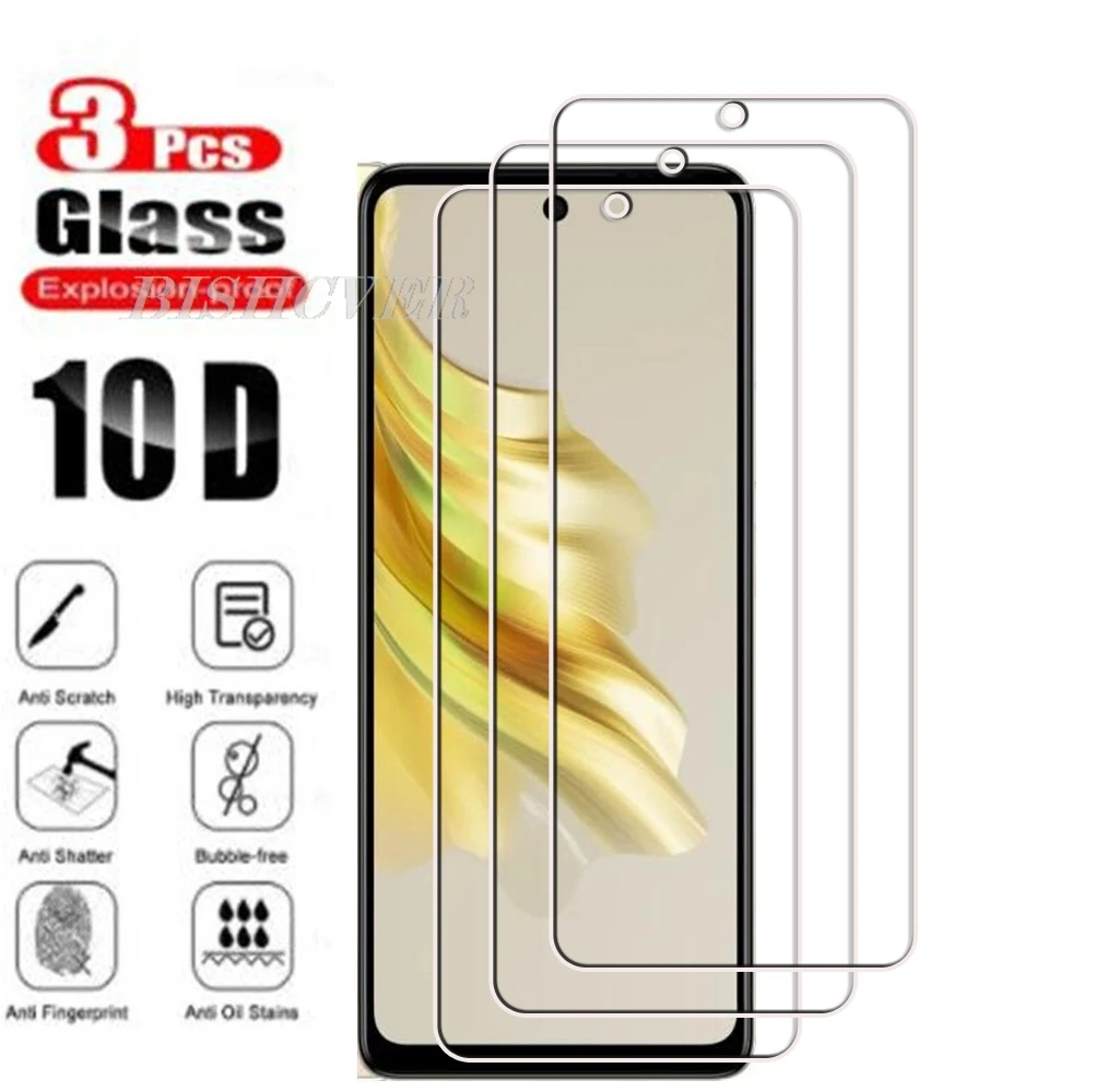 3pcs Tempered Glass For Tecno Spark 20 Pro 20Pro 10Pro KI7 6.78