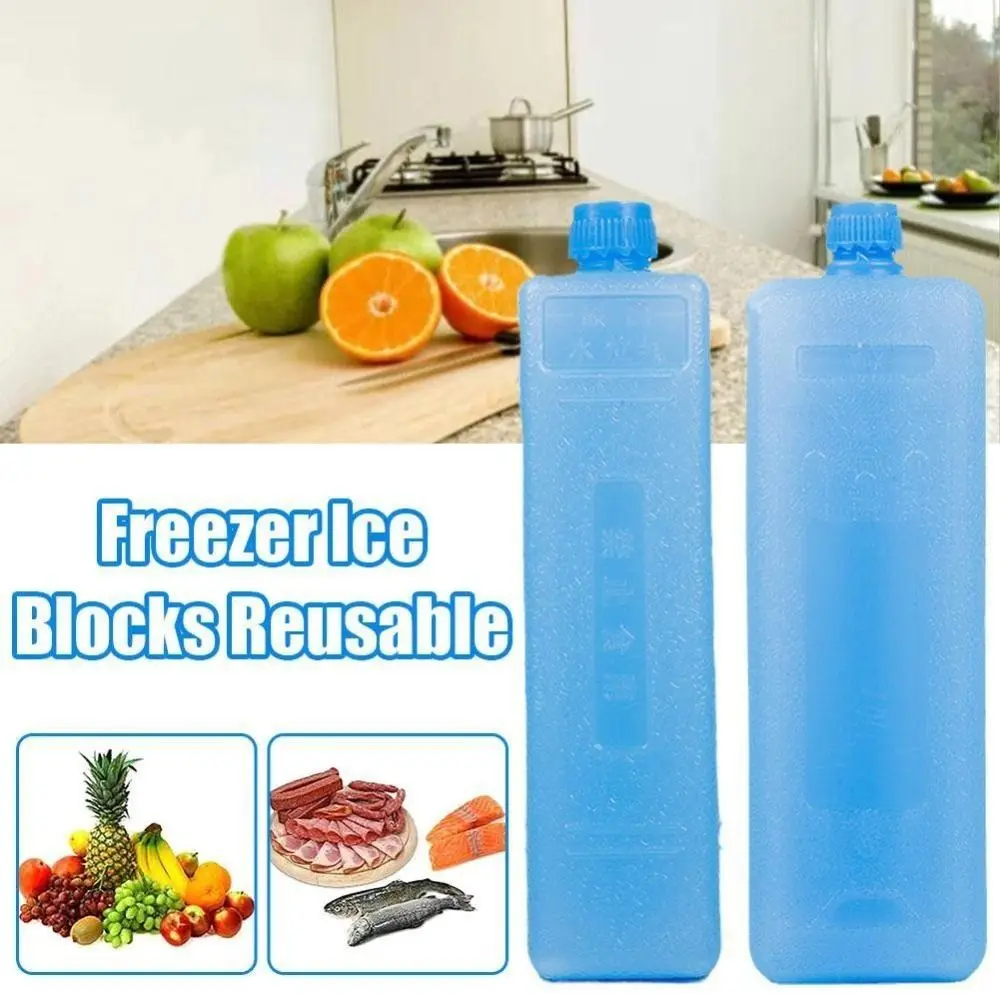 1/2/3PCS Durable PE Ice Box Reusable Keep Fresh Air Conditioning Fan Ice Crystal Box Refrigeration Picnic Cooler Box