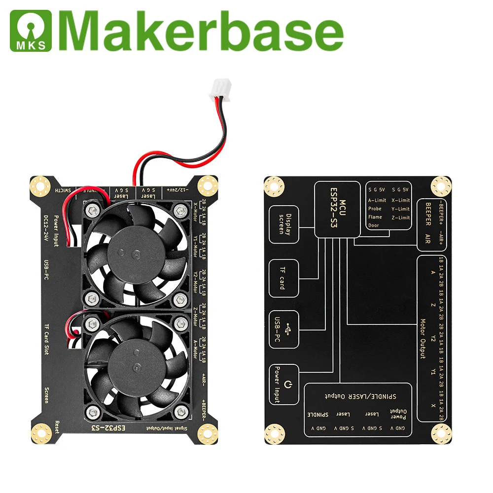 Makerbase MKS DLC32 MAX Laser Engraving CNC Control Board High Speed Engraving Flame Detection Lid Open Protection view 5