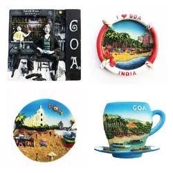 India Goa Travelling Souvenirs Fridge Magnets Home Decoration Wedding Birthday Gifts Photo Wall Magnetic Stickers