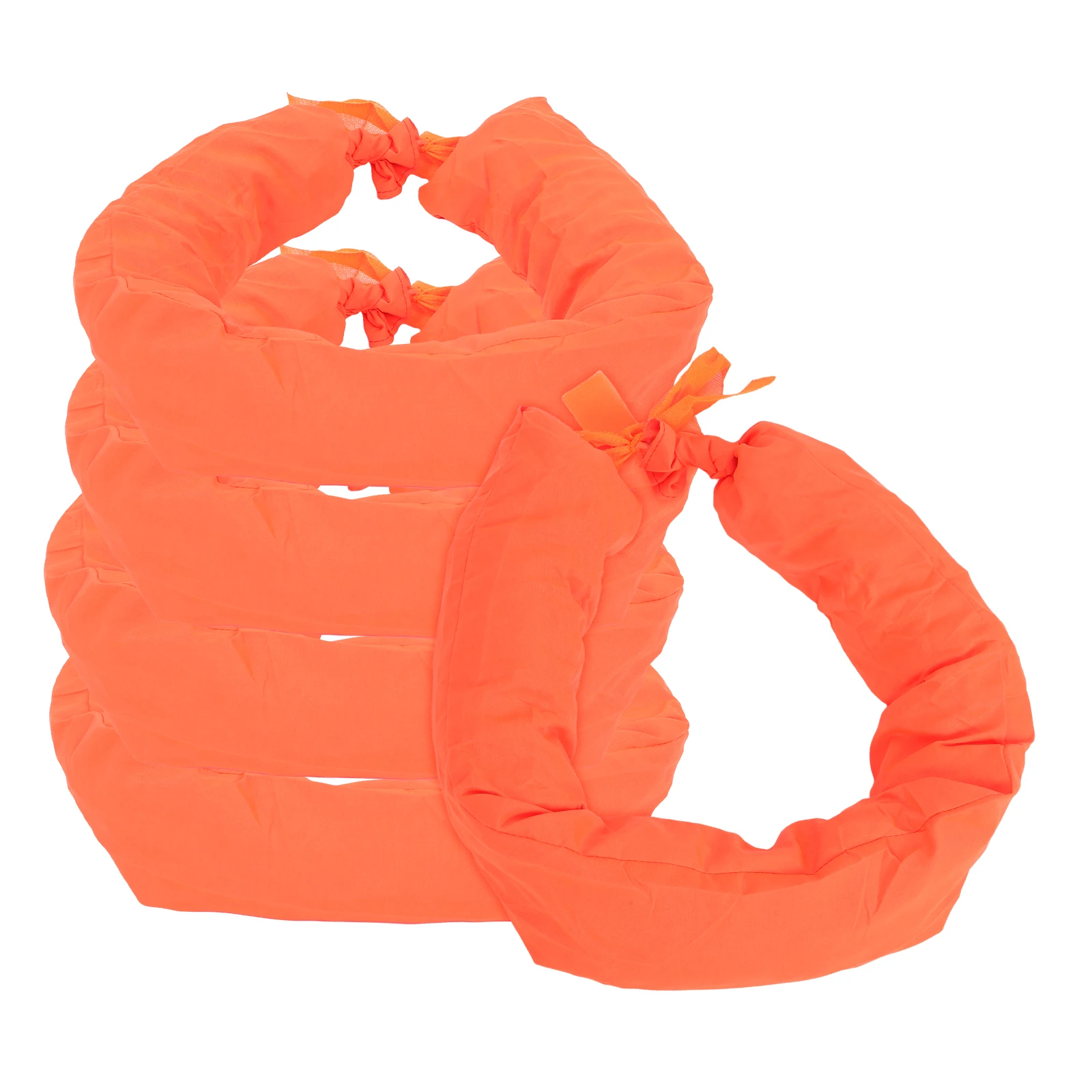 

5pcs Traffic Facilities Reflective Sand Bags Orange Driveway Cone Weight Bags Safety Warning Cloth Sandbags Antitip Design