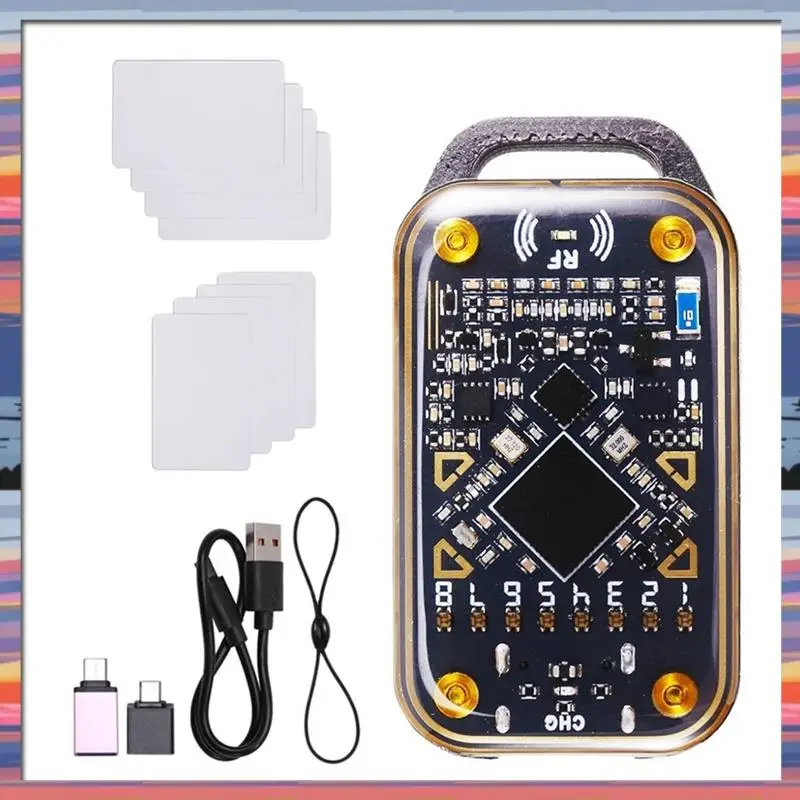 

Winter Essential Chameleon Ultra RFID Smart Chip Reader Smart Card Emulator+ 4X CUID/UID Card Duplicator 125K 13.56M ID IC C