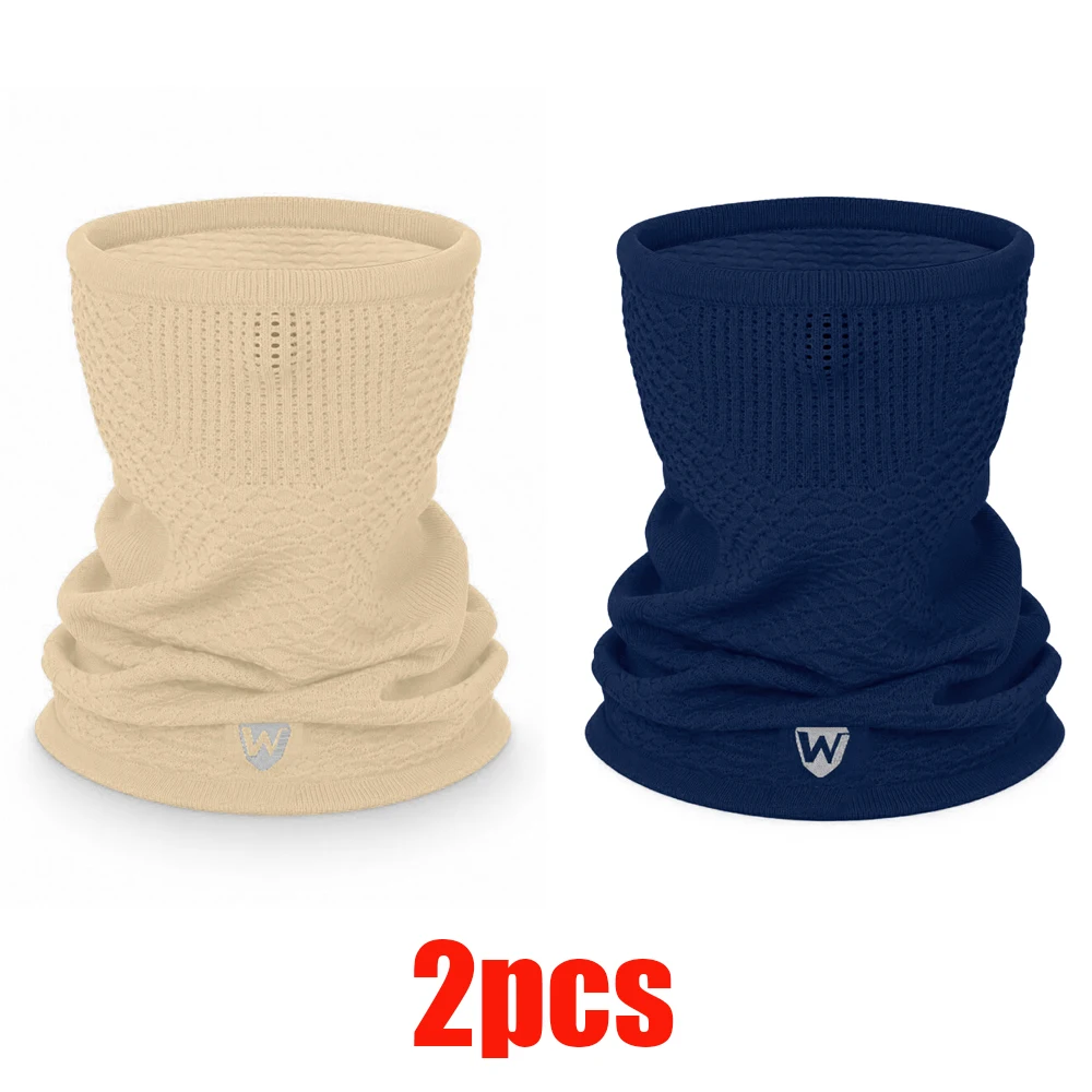 1pc/2pcs/3pcs Winter Warm Ademend Fietsmasker Sjaal Unisex Naadloos Elastisch Half Gezichtsmasker Buitensporten Hardlopen Skimasker
