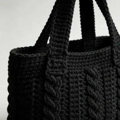 Knitted Wool Tote Bag image 4