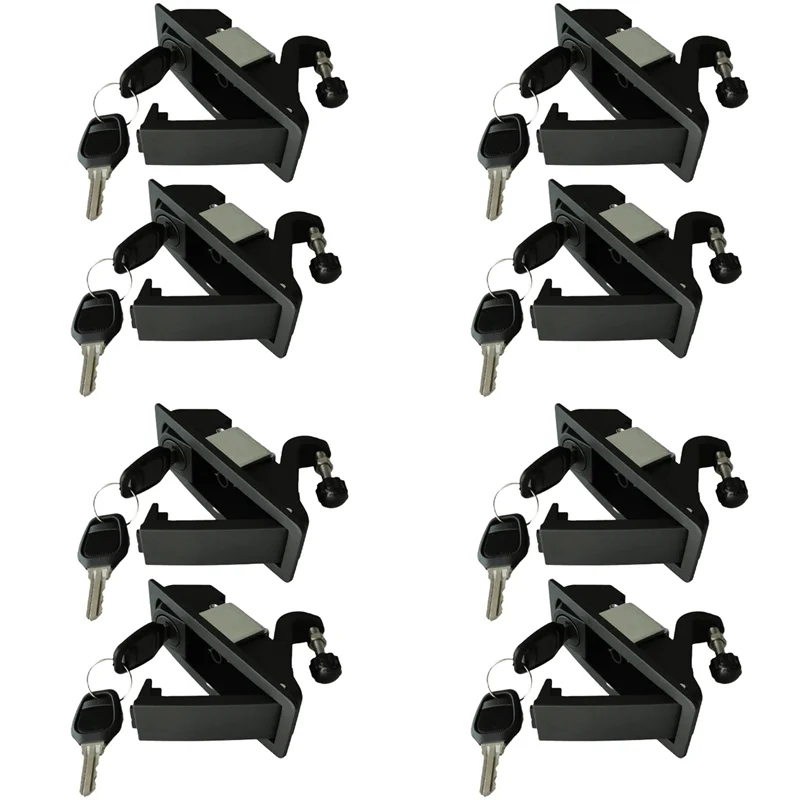 【adorn】8pcs-chiusura-a-compressione-chiusura-a-scatto-trigger-chiusura-a-scatto-leva-regolabile-in-lega-di-zinco-chiusura-a-compressione-azionata-manualmente-a-filo-nero