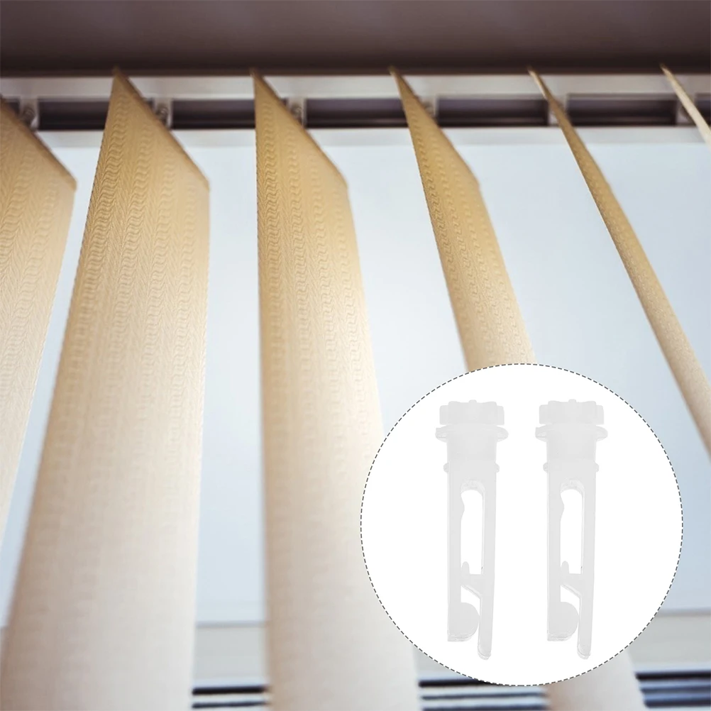 

12pcs Curtain Repair Pulleys Vertical Blinds Stem Replacement Parts Kit White Accessories for Window Blind Ensuring