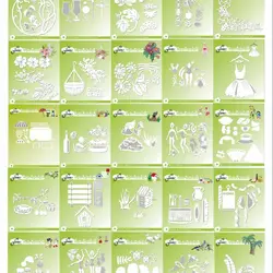 New 2024 Metal Cutting Dies Bird Flower People diy Scrapbooking Photo Album Decorative Embossing PaperCard Crafts Dies