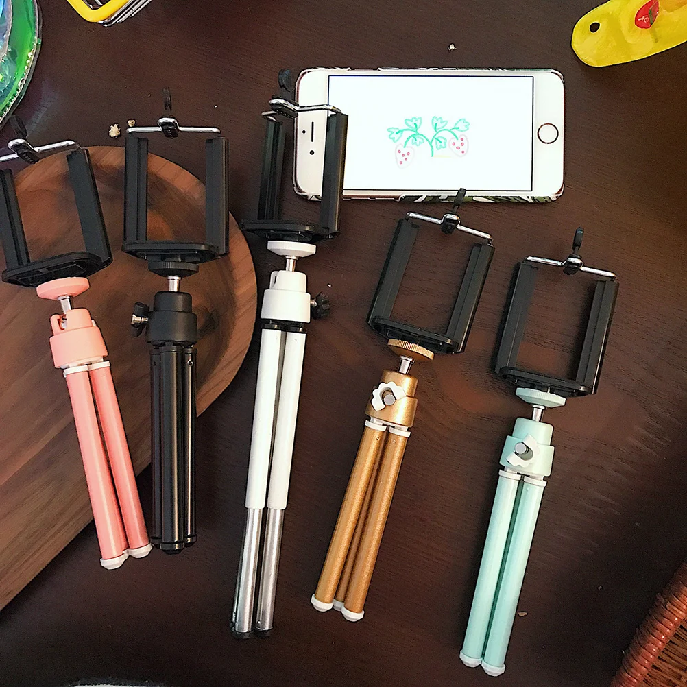 

Mini Mobile Phone Tripod Retractable 2-Pack Lightweight Foldable Stand for Smartphones 4-6 Inch and Digital Cameras Portable