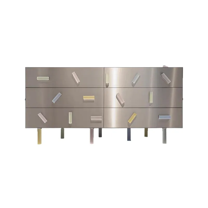 

Modern simple dining side cabinet acrylic light luxury high-end tea cabinet living room home new Chinese style