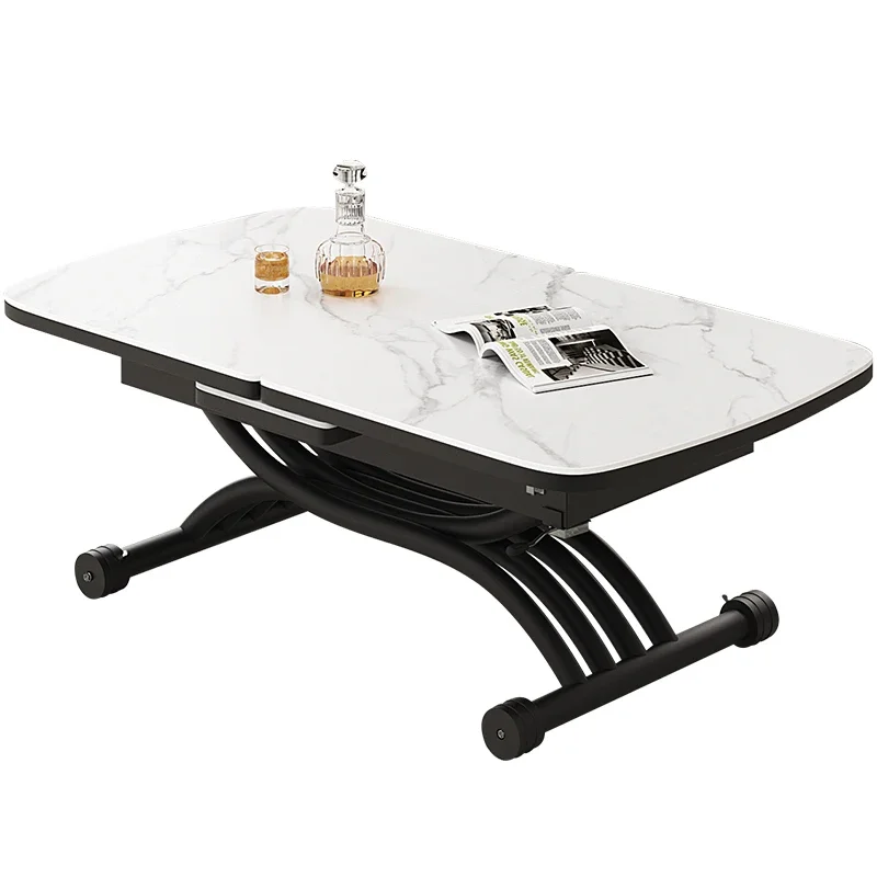 

Slate dining table household modern simple retractable living room small apartment can lift multi-function