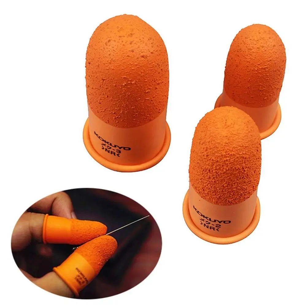 Herramienta naranja antideslizante cubierta de dedo multiusos para contar cunas de dedo Protector de costura Protector de yemas de los dedos guantes de trabajo