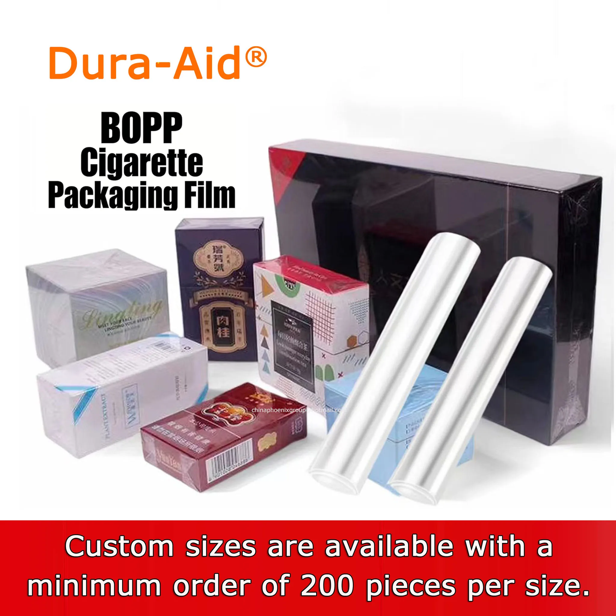Custom Size Bopp Film Shrink Wrap, Plastic Wrap Thermosealable Packaging,  Perfume Box Chocolate Cellophane Gift Packaging