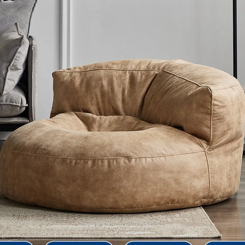 Portable European Bean Bag Unique Inflatable Quilted Curve Sofas Living Rooms Sofas Japanese Canape Salon Entryway Furnitures