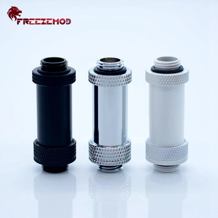 Freezemod SLI GPU Adjustable Extender Fitting G1/4 Male to Male Computer Cooling Fittings 41-69/22-31/16-22MM for Enhanced Syste