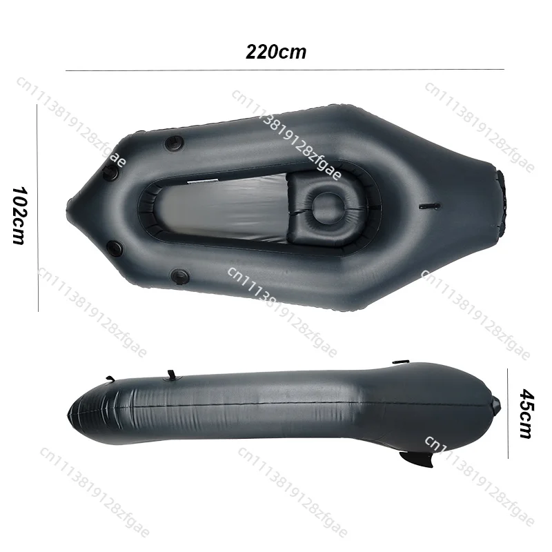OEM 210D TPU  Inflatable Packraft Ultra Lightweight Roll Top Closure Inflatable Boat