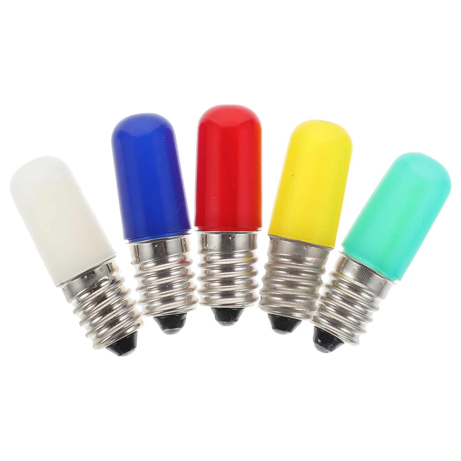 

5 Pcs Colored LED Bulbs Light Night Mini Outdoor European Replacement Small Screw