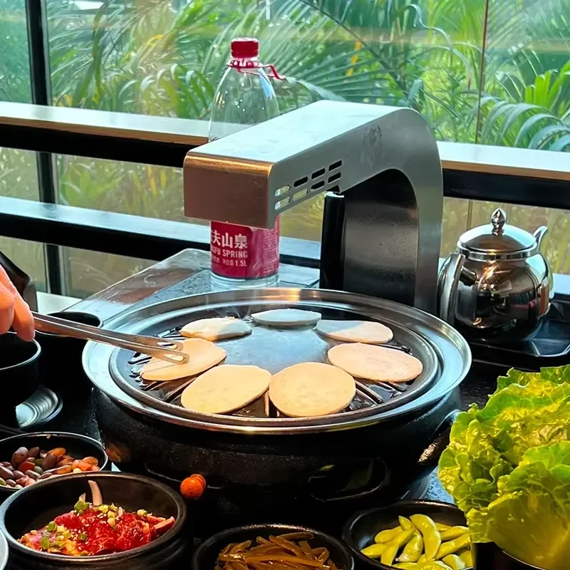 Commercial Electric Smoke Exhaust Fan for Korean BBQ Restaurant Powerful Ventilation System Heavy Duty Kitchen Air Purifier