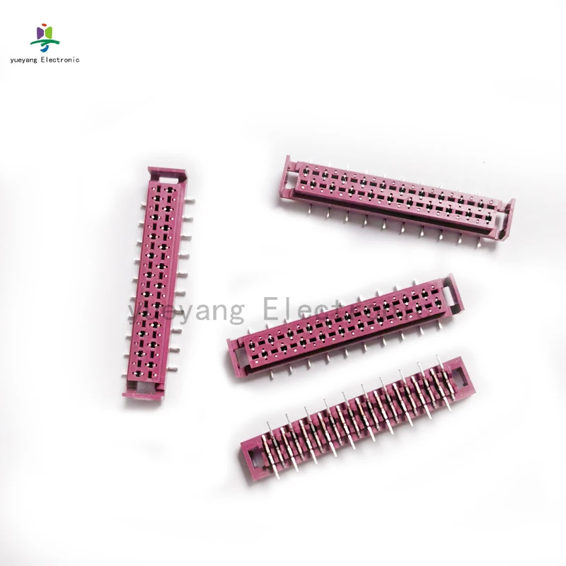 20pcs 2.54mm red IDC connector Micro match staggered 2.54mm pitch connector MRC SMT Type wire to board female socket replace