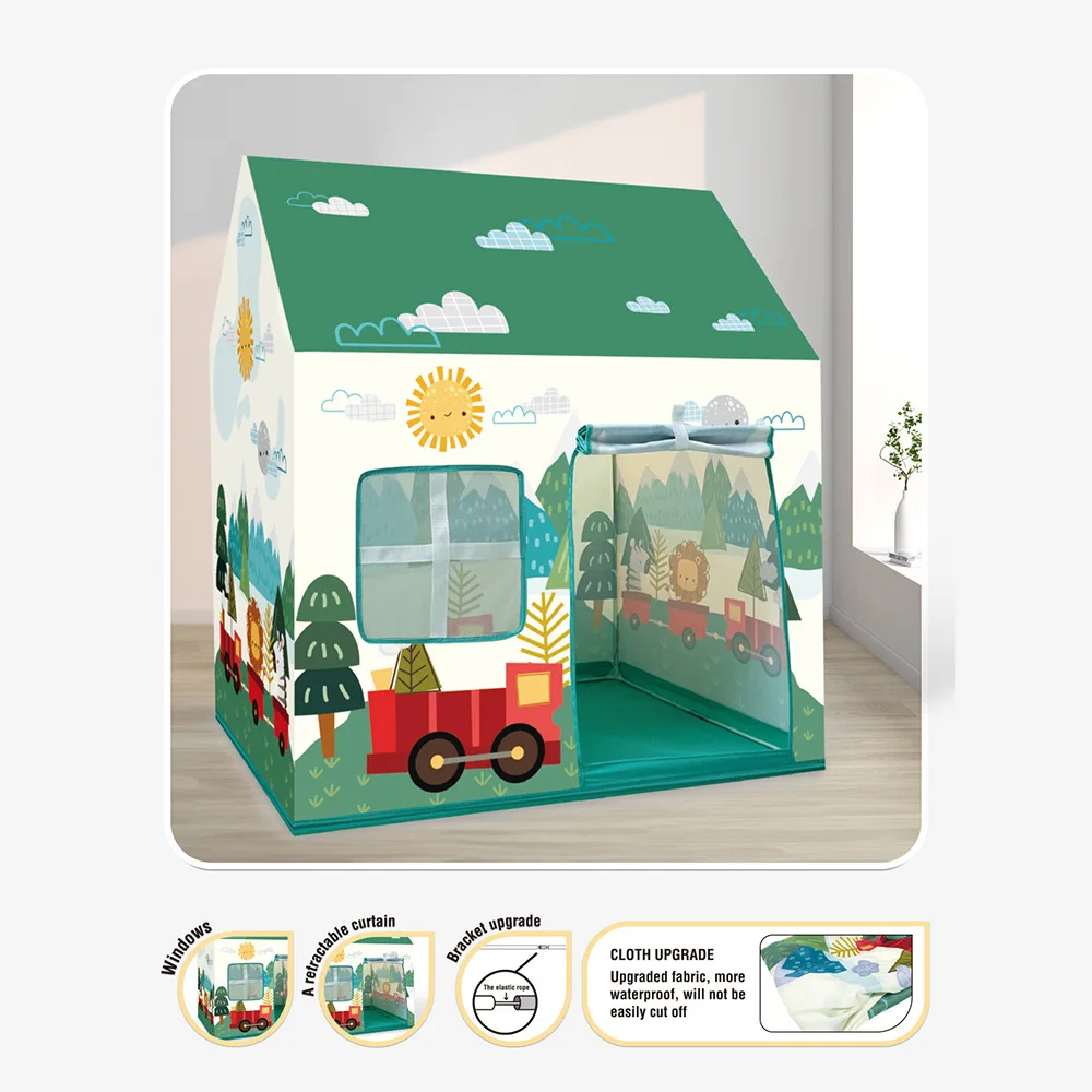 Spielhaus, einfaches Kinderzelt, Familie, kleiner Sockel, einfach zu verstauen, Zeltspielzeug, bestes Familienparty-Spielzeug