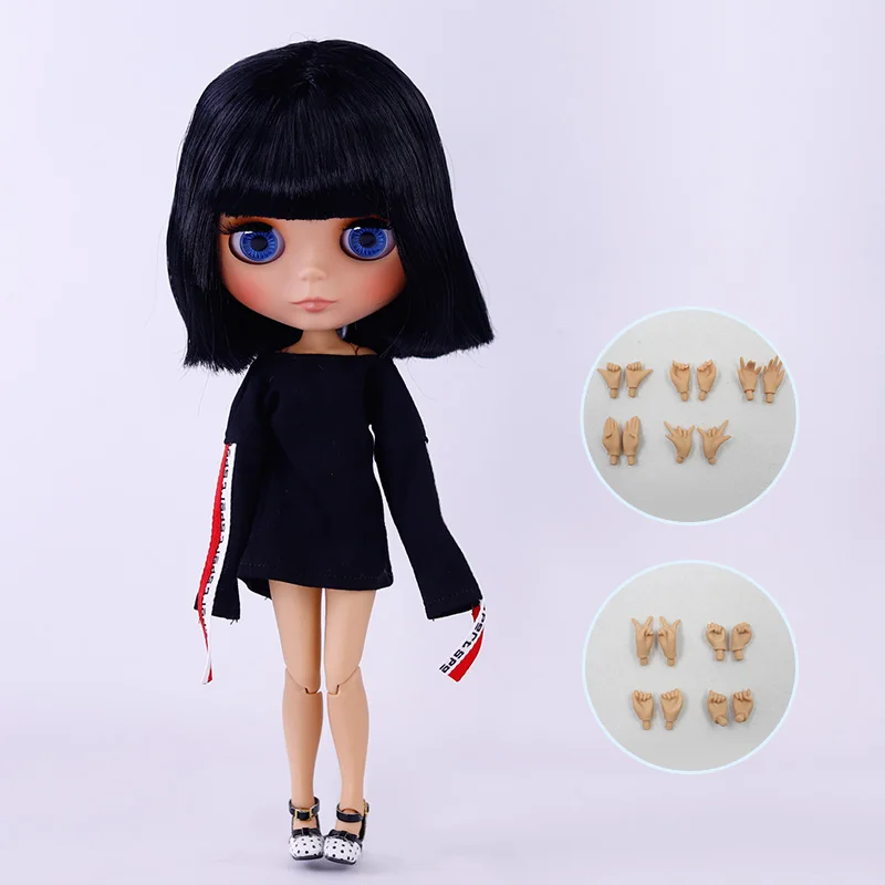 ICY DBS Blyth Puppe, hellbraune Haut, mattes Gesicht mit Augenbrauen, Sonderpreis, 1/6 BJD JOINT Body Neo, Weihnachtsgeschenk, Anime