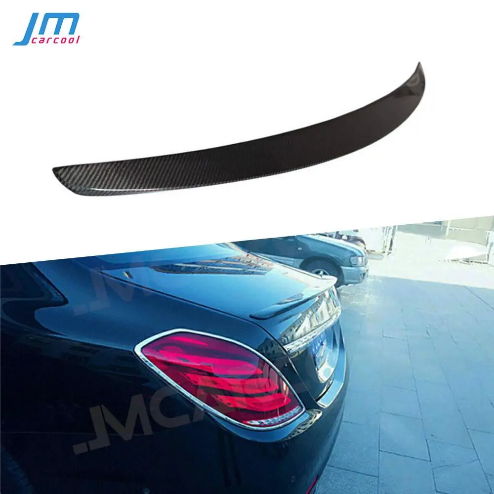 Carbon Fiber Rear Spoiler for Mercedes Benz S Class W222 S400 S500 S600 S63 S65 AMG Sedan 4 Door 2014-2017 FRP Boot Lid Trim