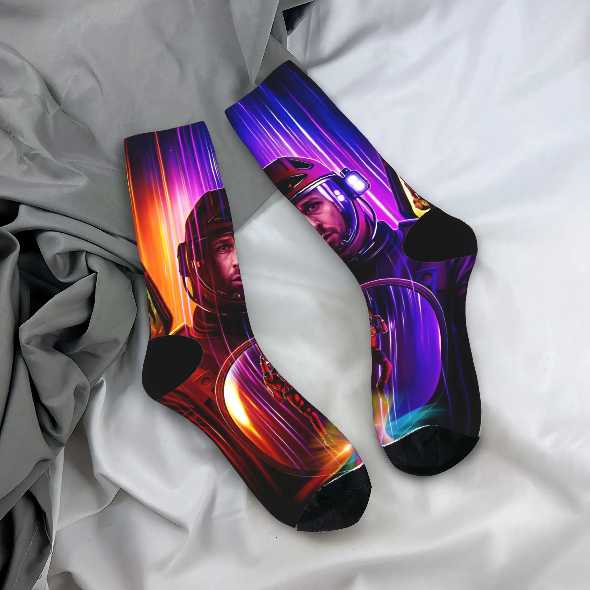Men Socks Project Hail Mary  Stockings Spring Korean Warm Soft Socks Graphic Outdoor Sports Non Slip Socks