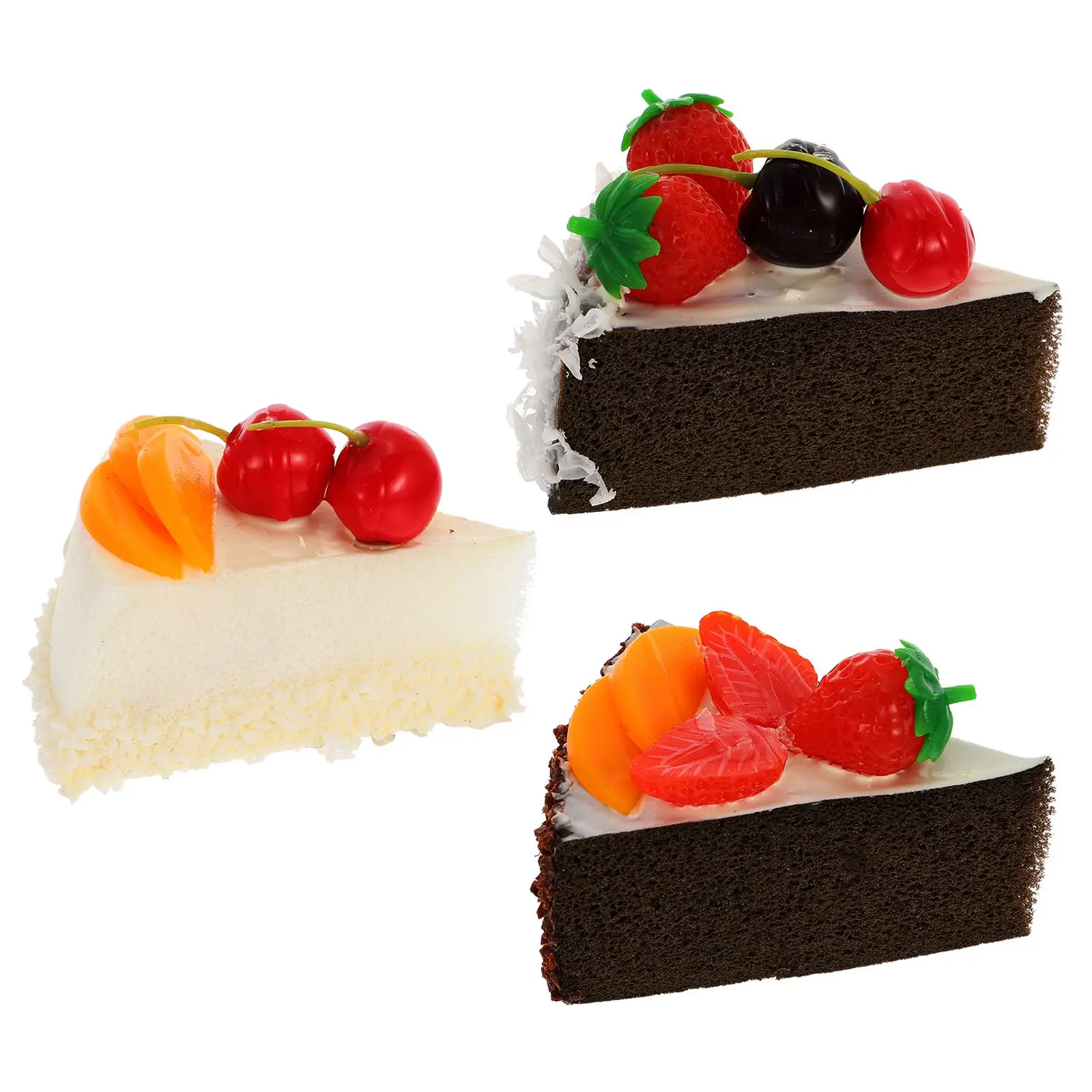 

Simulation Cake Model Fake Cakes Photography Props Lifelike Artificial Cakes Home Kitchen Decorations Gifts PU Chocolate Display