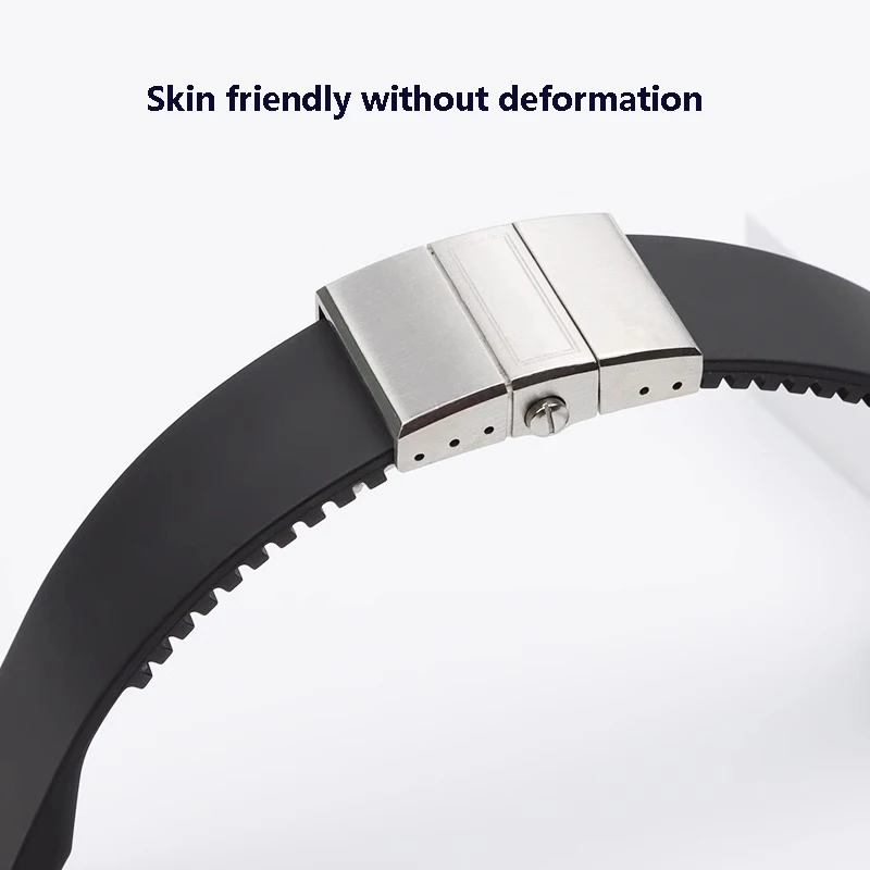 Silicone Watch Strap for Athens Observation Navigation 1183 Men\'s Women\'s Waterproof For Ulysse Nardin Rubber Watch Band 25mm