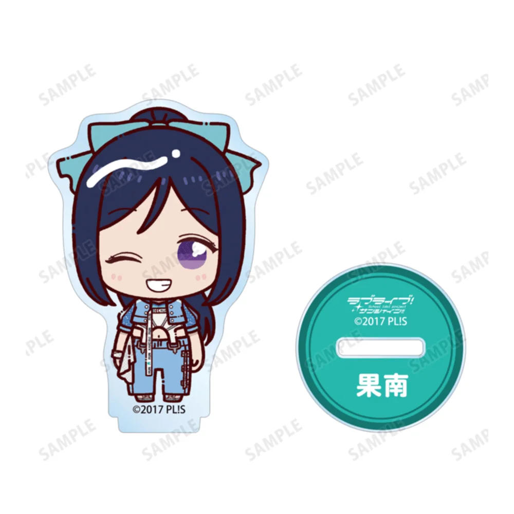 LoveLive Sunshine Matsuura Kanan 10cm Acrylic Stand Keychain Chibi Character Figure Desk Decor Bag Charm Toy Peripheral Gift