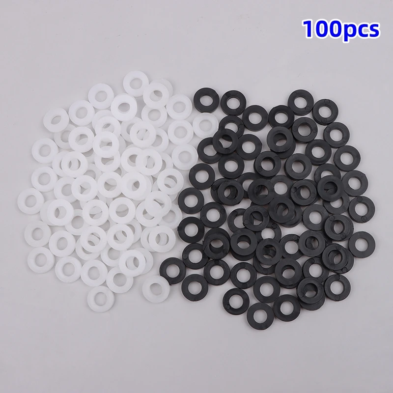 100pcs Nylon Washer For Drum Screw Drum Lug White Black Color Nylon Flat Wahser Thickness Heavy Product