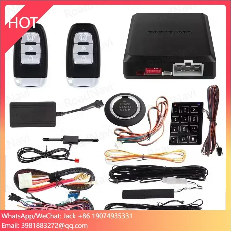 RoadNavi Car Alarm System App Control IOS Android 4G Engine Start Stop Remote Engine Start Car GPS Tracker
