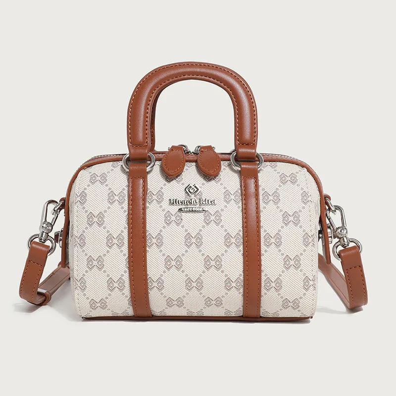 Women's shoulder bag with niche Handheld Versatile Print Single Shoulder Crossbody BagTop top-handle bags female ladies handbags