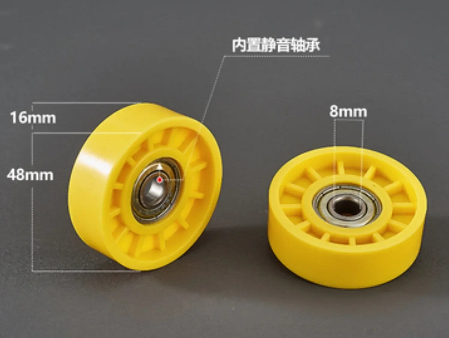 10pcs/lot Slideway Assembly Line Pulley Bearing Wheel -Out Diameter:48mm Hole D:8mm