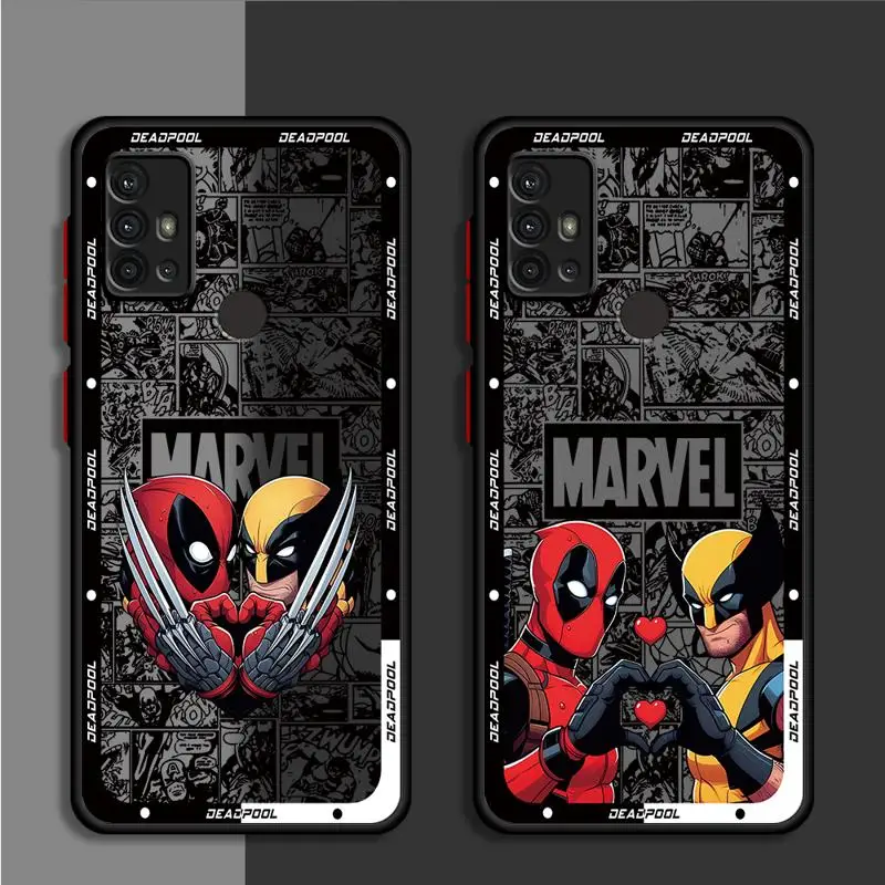 phone cases for Samsung Galaxy A24 case A33 A52s A12 5G A35 A53 A32 A13 A14 A15 Luxury Cover fundas Wolverine Deadpool Brothers