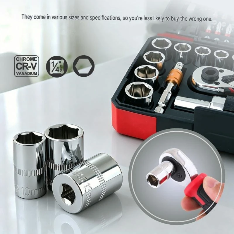 45Pcs Reversible Driver Set with Tip Support for Screwdriver Work Furniture Assembly Household Repair and Appliance Service for