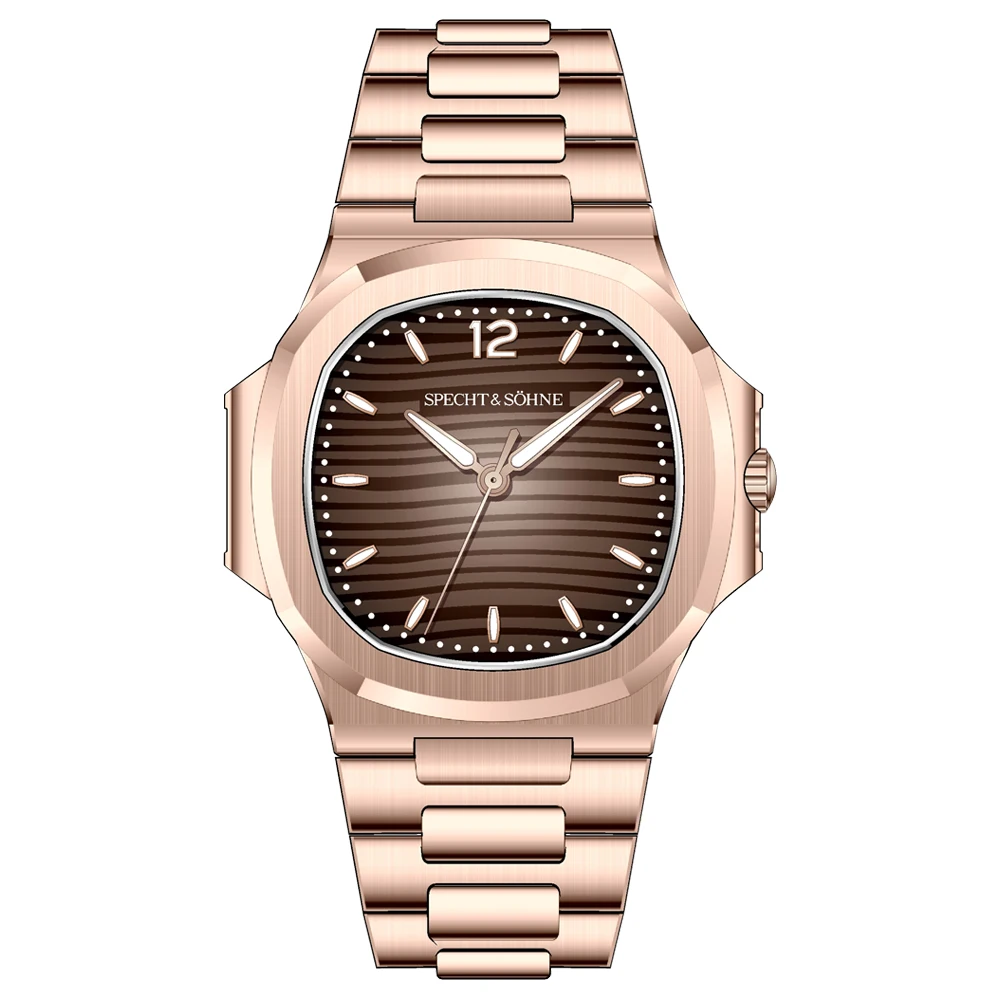 2026 New Specht & Söhne Luxury 40MM Quartz Watch For Men Super Slim Steel Sapphire Crystal 50M Waterproof 5711 Classic Watch image 3